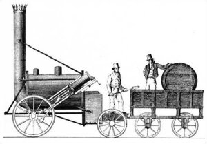 The first steam locomotive